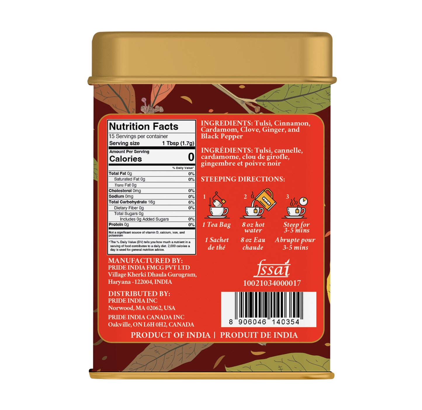 Herbal Chai - Comforting Spiced Tea Bags